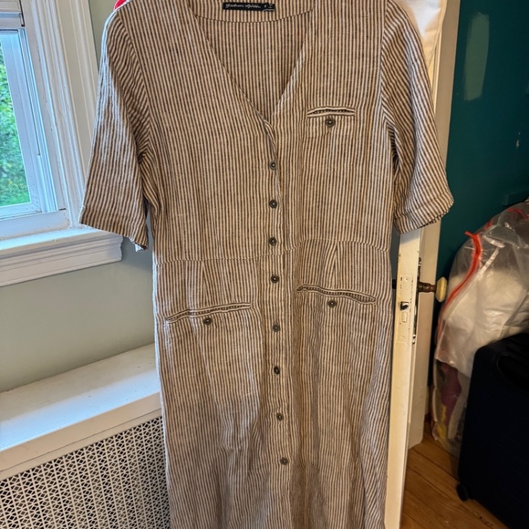 Gudrun Sjoden Lagenlook Linen Small Loose Fitting Dress - Picture 6 of 6